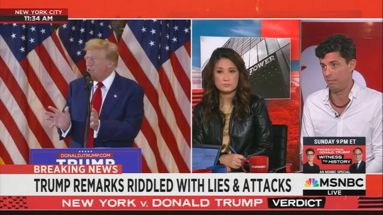 CNN and MSNBC fact-checked Trump's complaints about his guilty verdicts. Fox News repeated them.