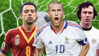 The 10 greatest players to win the World Cup and Euros have been ranked