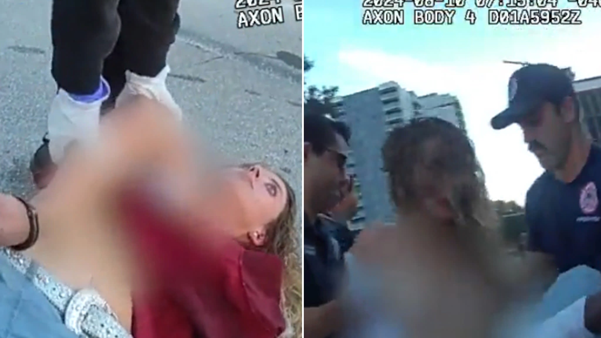 Bodycam: Topless Social Media Model Screams About Aliens, Being from Future After Fatal Crash