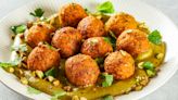 Carrot Fritters With Pistachio Sauce