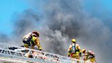 Firefighters battle flames at former Rusty’s Hacienda Mexican restaurant in North Hollywood