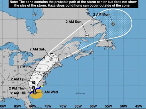 Debby Live Updates: Storm lingers off SC coast, sewer overflows caused by heavy rain