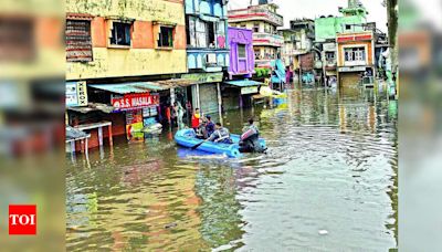 Surat City Floods: 4th Day of Continuous Flooding | Surat News - Times of India