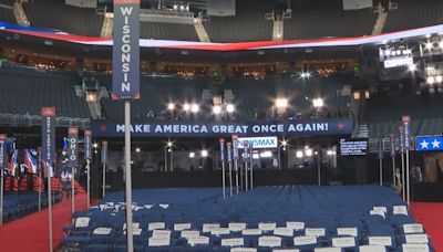 The view of a Wisconsin delegate from the convention floor