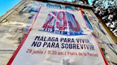 Medio centenar de colectivos apoyan la manifestación del 29J: "Málaga para vivir, no para sobrevivir"