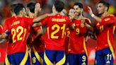 España supera su primer test para la Eurocopa con una 'manita'