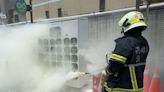 加油站內Gogoro電池交換站突爆炸 濃煙密布嚇壞員工