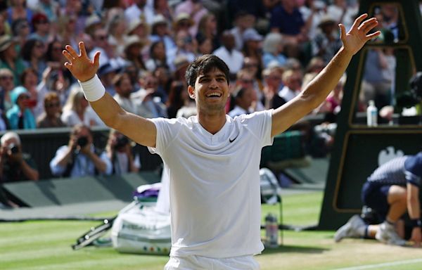 Wimbledon 2024 LIVE: Tennis result as sensational Carlos Alcaraz retains title with Novak Djokovic demolition