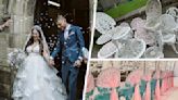 Couple create dream wedding using items from their scrapyard - saving £24,000