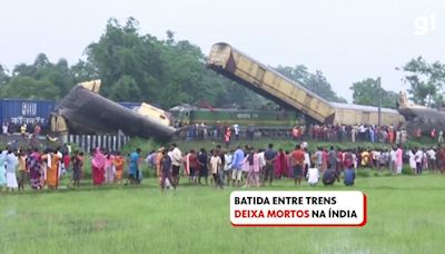 VÍDEO: Colisão de trens deixa 15 mortos e dezenas de feridos na Índia