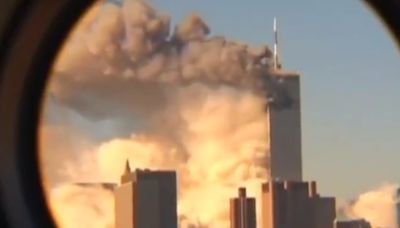 Publicaron un video inédito de la caída de las torres gemelas en Estados Unidos