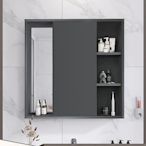 現代簡約風水鏡隱藏鏡柜玄關陽臺衛生間鋁合金浴室單獨推拉門鏡子