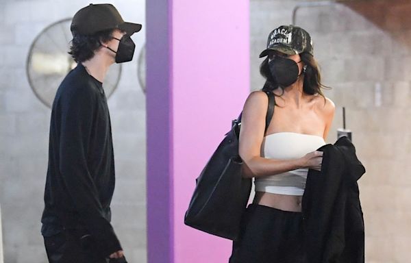 Kylie Jenner and Timothée Chalamet Photographed for First Time in 5 Months Enjoying Low-Key Movie Date