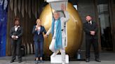 Ian McKellen Emerges From Giant Gold Egg to Reveal New Role as ‘Mother Goose’ in Pantomime Production