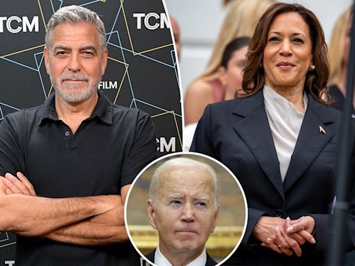 George Clooney endorses Kamala Harris for president after controversial op-ed urging Biden to step down