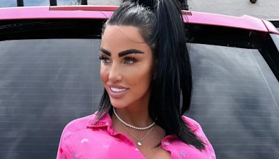 Katie Price’s fears jail with STAPLES in her face as she extends trip