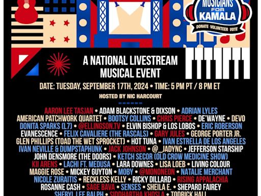 Musicians For Kamala Livestream Brings Music Industry Together