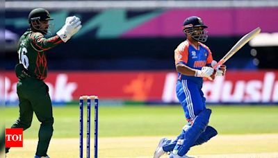Rishabh Pant, Hardik Pandya take India to 182/5 against Bangladesh in T20 World Cup warm-up game | Cricket News - Times of India