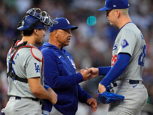 Bobby Miller pitches into 7th inning in return, but Dodgers fall to Rockies