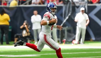 Daniel Jones throws two interceptions in Giants' 28-10 preseason loss to Texans