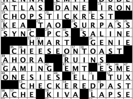Off the Grid: Sally breaks down USA TODAY's daily crossword puzzle, Chest Binders