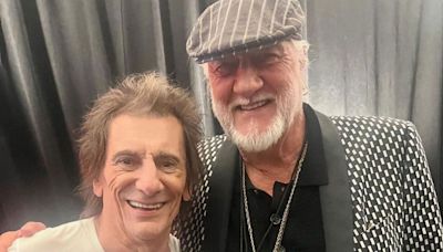 Ronnie Wood Shares Sweet Backstage Photo with 'Friend' Mick Fleetwood at Rolling Stones Show