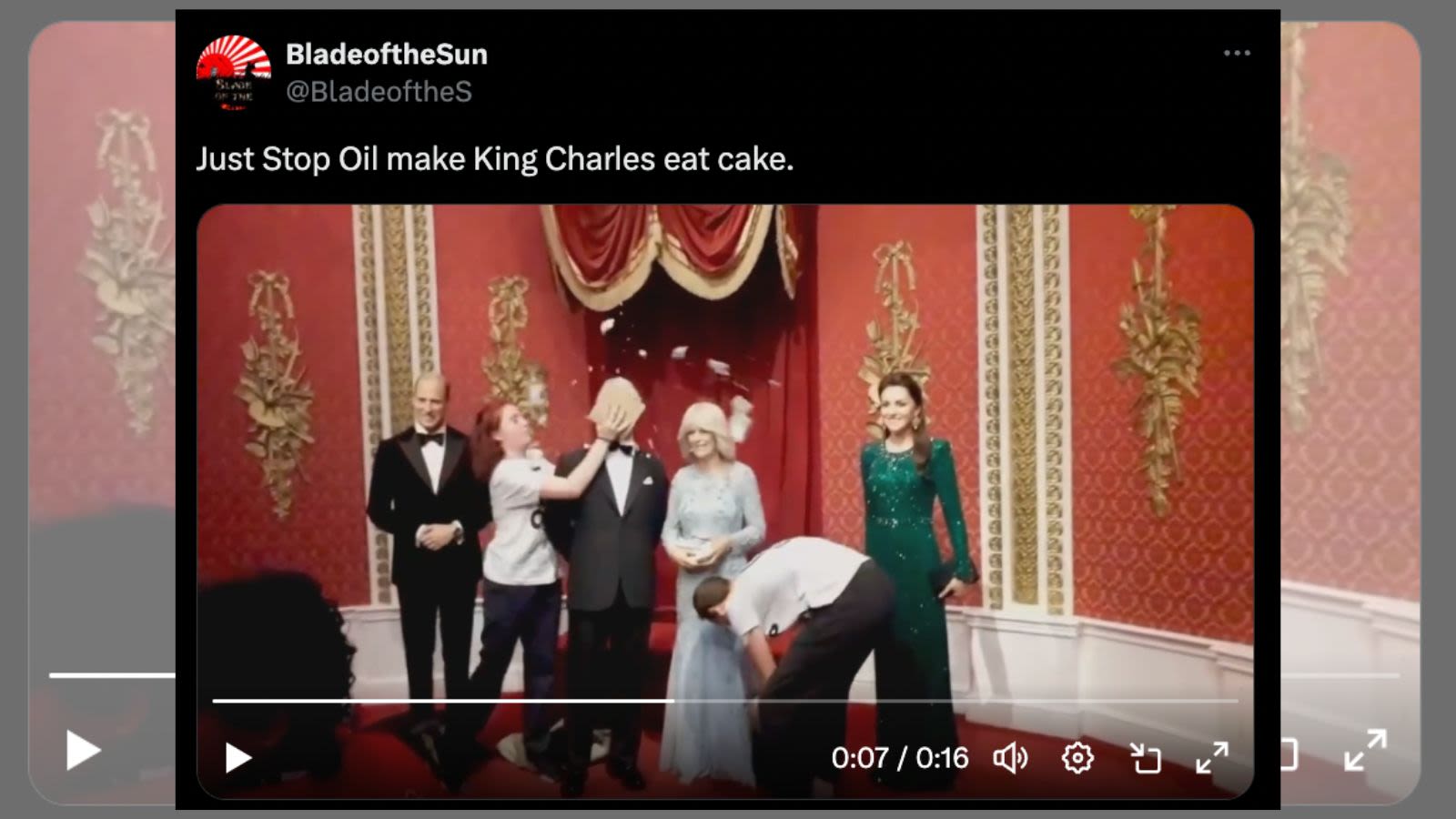 Fact Check: Posts Claiming This Vid Shows Kate Middleton Fans Throwing Cake in King Charles' Face Are Wrong