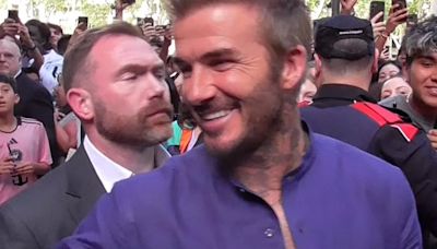 David Beckham 'paraliza' Barcelona en un nuevo viaje a nuestro país