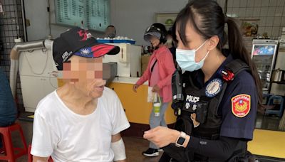 8旬翁存完錢熱暈忘記回家路 女警關懷協助返家