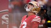 Brock Purdy's dad wipes away tears after son throws touchdown pass against Tom Brady's Buccaneers