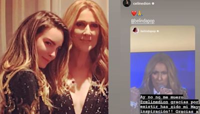 Céline Dion le responde a Belinda y la actriz no pudo contener su emoción