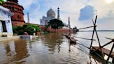 Extreme monsoon raises river to walls of Taj Mahal amid fears of damage to one of world’s seven wonders