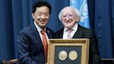 President of Ireland awarded UN's Agricola Medal