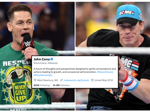 John Cena has finally revealed why he follows over 800,000 people on Twitter