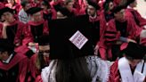 Group of graduates walk out of Harvard commencement chanting 'Free, free Palestine'