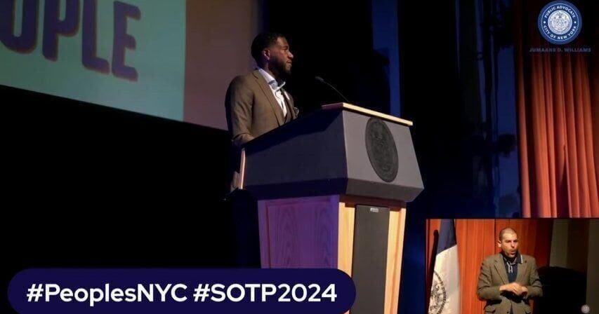 New York City Public Advocate Jumaane Williams delivers State of the People address