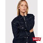 Levis 女款 XL版牛仔襯衫外套 / 原色 / 六角珍珠釦