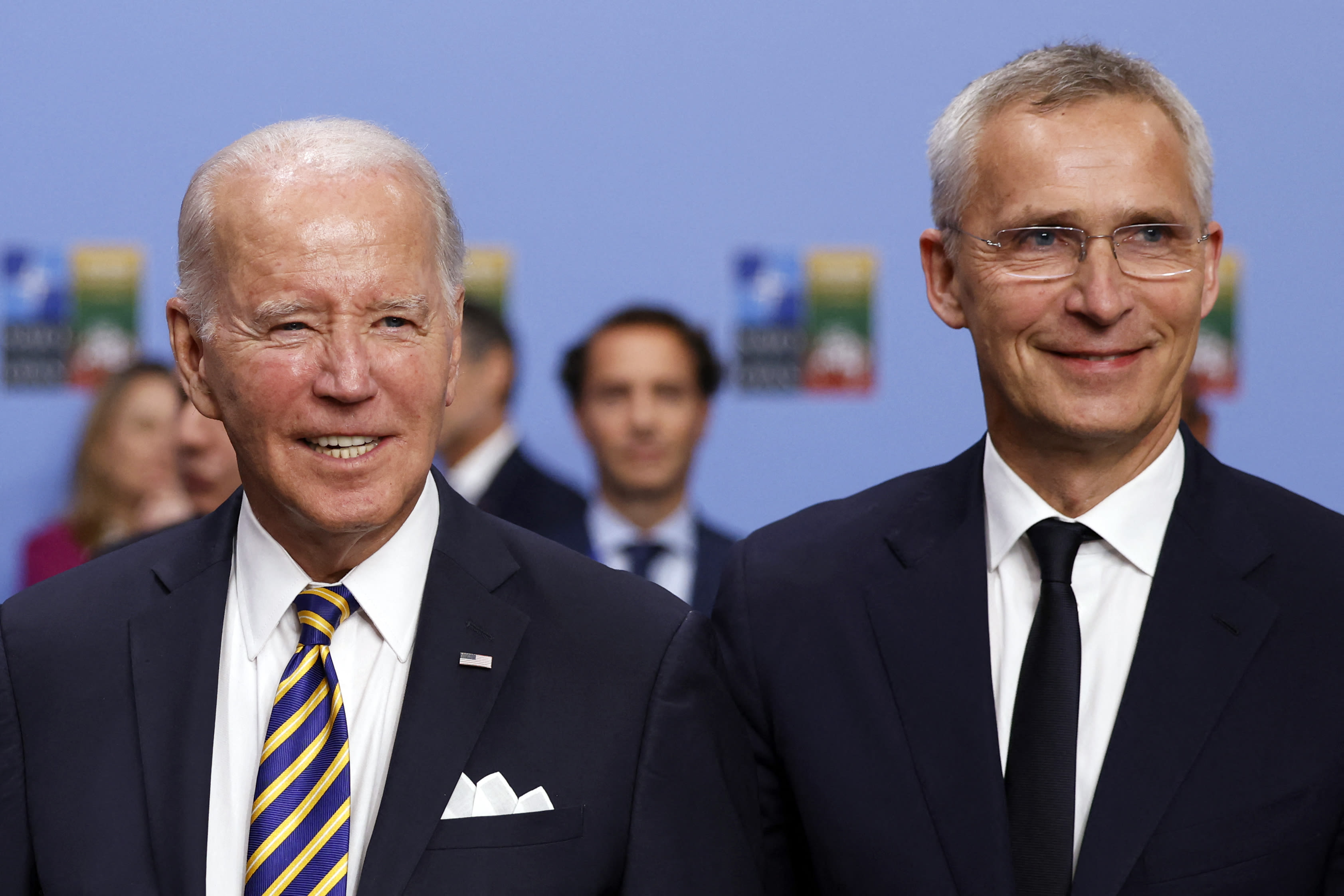 NATO chief sides with Mike Johnson against Joe Biden