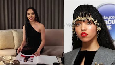 FKA Twigs admits she once 'BURNED all the skin off her forehead' during an 'eyebrow bleaching accident' - and had to get long beaded bangs to hide the damage on the red carpet