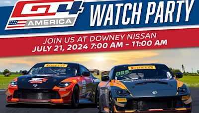 Downey Nissan invites fans to Watch Party for VIR Pirelli GT4 America