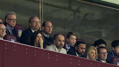 William y George tienen una escapada al futbol tras anuncio del cáncer de Kate