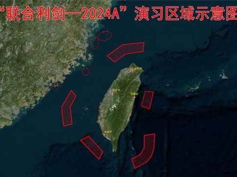 大陸軍演習地圖曝光！5大操演紅區「台灣及外島」全被包圍 - 政治
