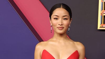 Anna Sawai Is a Dream in a Red Peplum Gown at the 2024 Emmys