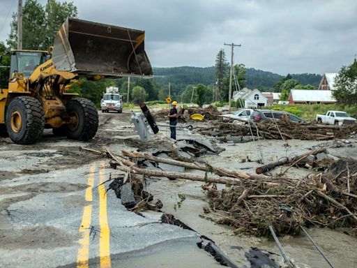 ‘Catastrophic flooding’ forces water rescues in Vermont after 1-in-1,000-year rainfall event