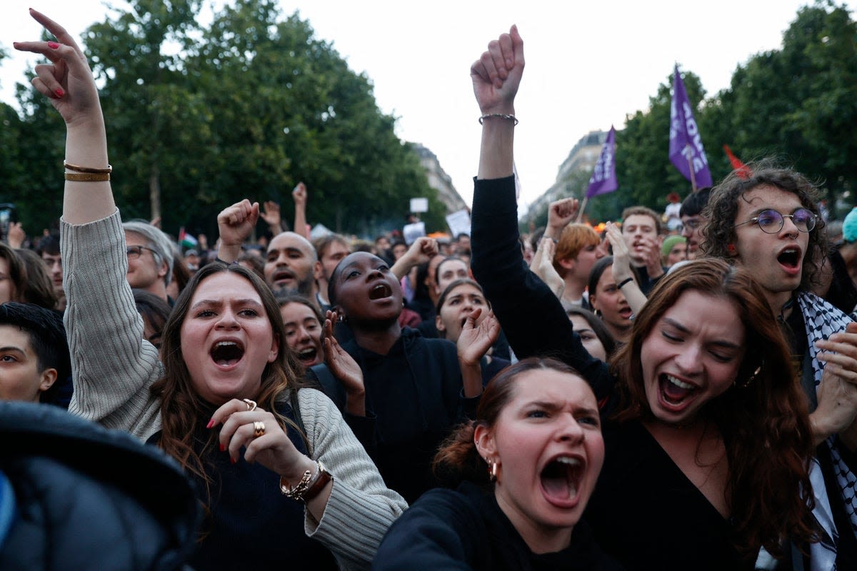 French election results – live: France faces political chaos after shock left-wing election win over far right