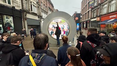 Ärger um "Portal" zwischen New York und Dublin: Kunstprojekt zeitweise abgeschaltet