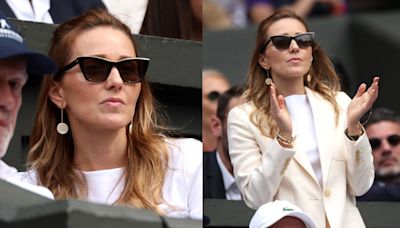 Novak Djokovic’s Wife Jelena Goes Minimalist in Cream Suit and Sleek Cat-eye Shades at Wimbledon 2024 Men’s Final