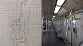 Girl on Dehi Metro Immortalised Charging Phone on Her Head in Viral Drawing