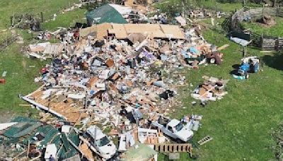 Volunteers help in recovery efforts for those affected by Wednesday's severe weather