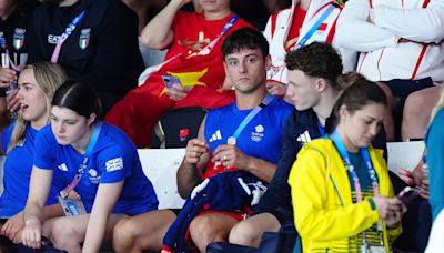 Tom Daley knitting again as he watches diving teammates win first Team GB medal